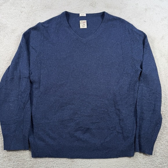 Article 365 Other - Article 365 Sweater Mens Navy 100% Cashmere V-Neck Pullover Soft Lightweight